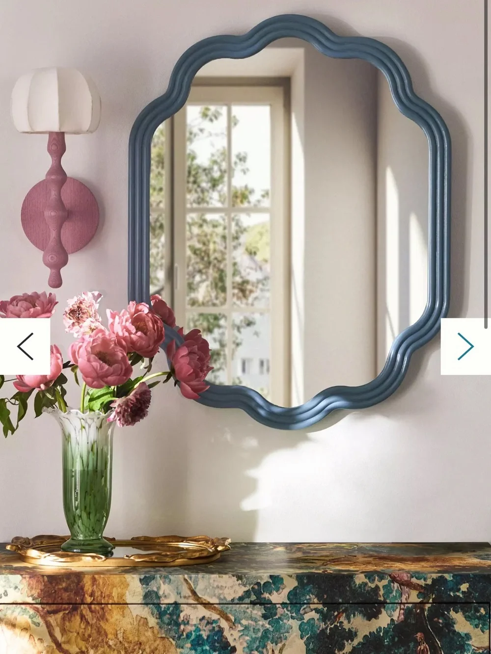 Beau Bow Gold Mirrored Tray